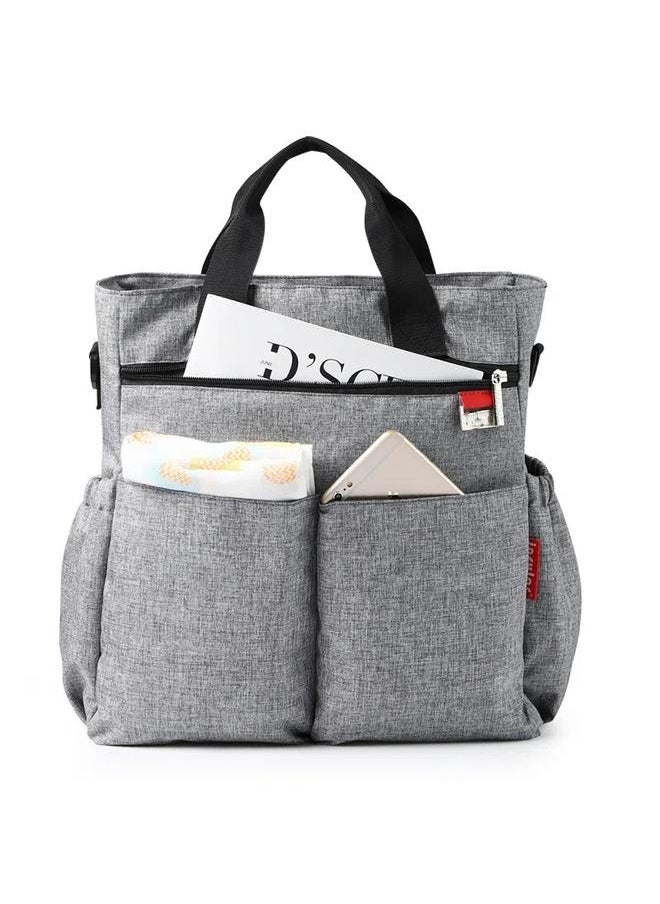 Utility Tote Bag for Women, Multi Pockets Shoulder Bag with Zipper, Laptop Handbag for Teacher, Working Women, Nurses，Large Capacity Convertible Water Proof Shoulder Durable Baby Diaper Bag