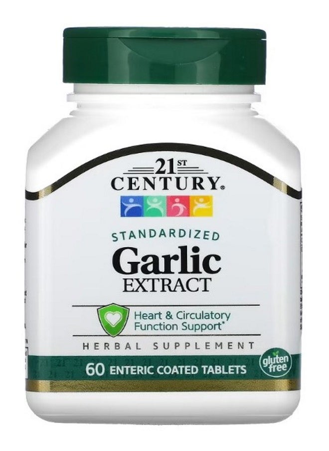 Garlic Extract Standardized 60 Enteric Coated Tablets