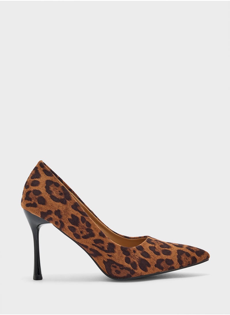 Leopard Print Pointy Pump