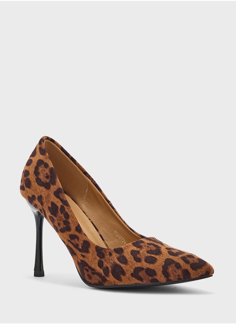 Leopard Print Pointy Pump