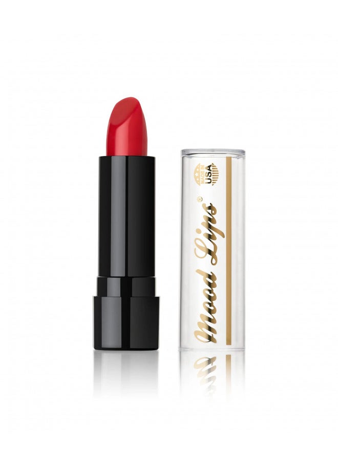 Mood Lips Color Changing Lipstick | Long Lasting 12 Hour Wear | Aloe Vera Moisturizing & Hydrating | Made In Usa | Red