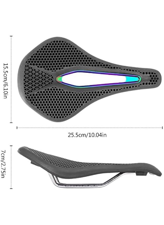 Bicycle Seat,Bike Accessories, Comfortable Seat Cushion Seat City Bicycles Seat 3D Printed Waterproof Bicycles Saddle for Mountain Road Bikes