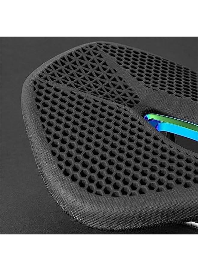 Bicycle Seat,Bike Accessories, Comfortable Seat Cushion Seat City Bicycles Seat 3D Printed Waterproof Bicycles Saddle for Mountain Road Bikes