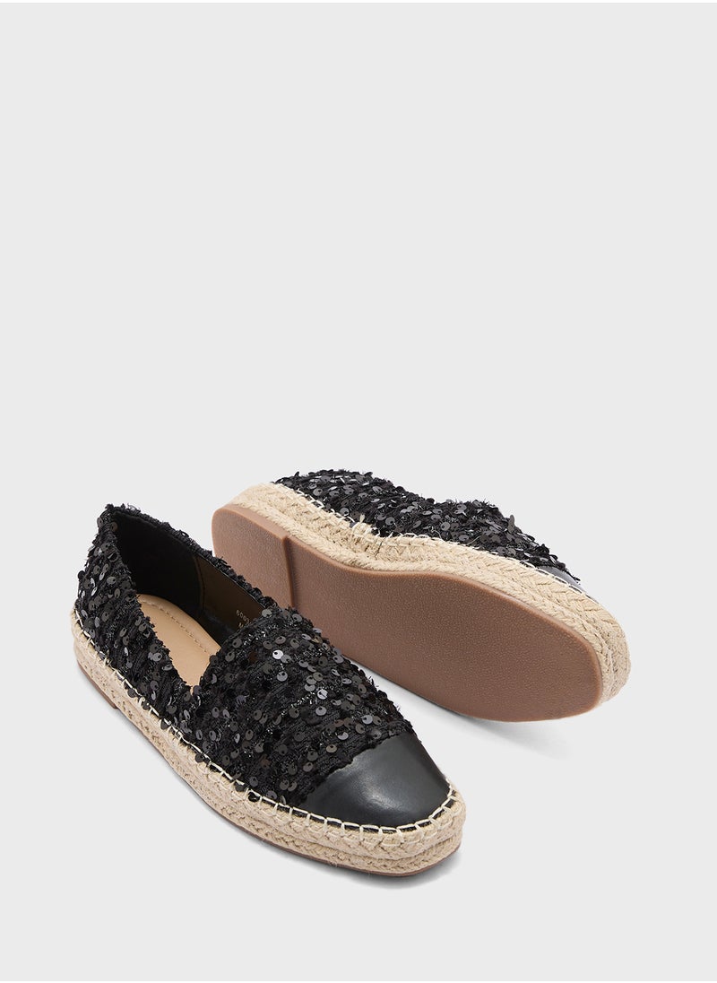 Sequined Espadrille