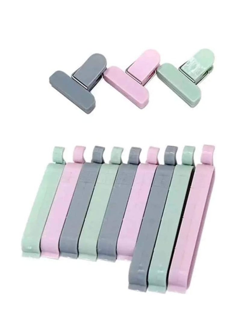 Sealing Clips Food Sealing Clips Plastic Bag Sealing Clip Clamp Sealer for Kitchen Snack Bag Clips Crisp Packet Clip Fresh Food Storage Clips Sealer Colorful 12 Pcs