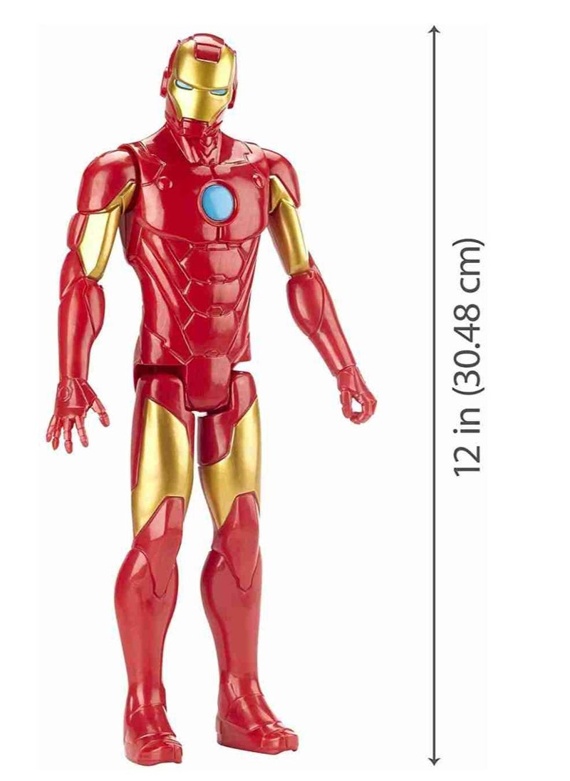 Ironman Figure, Ironman Ultimate Titan Hero Series, Ironman Action Figure, Action Figure 30 cm Titan Hero Birthday Gift for Kids from 4 Years+ (Ironman)