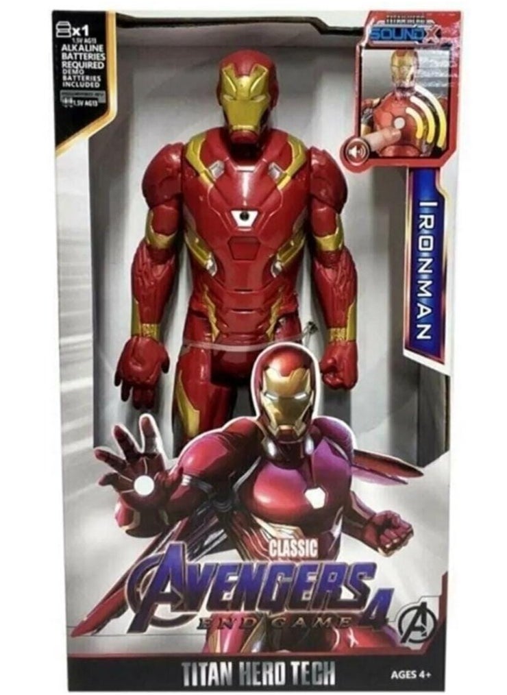 Ironman Figure, Ironman Ultimate Titan Hero Series, Ironman Action Figure, Action Figure 30 cm Titan Hero Birthday Gift for Kids from 4 Years+ (Ironman)