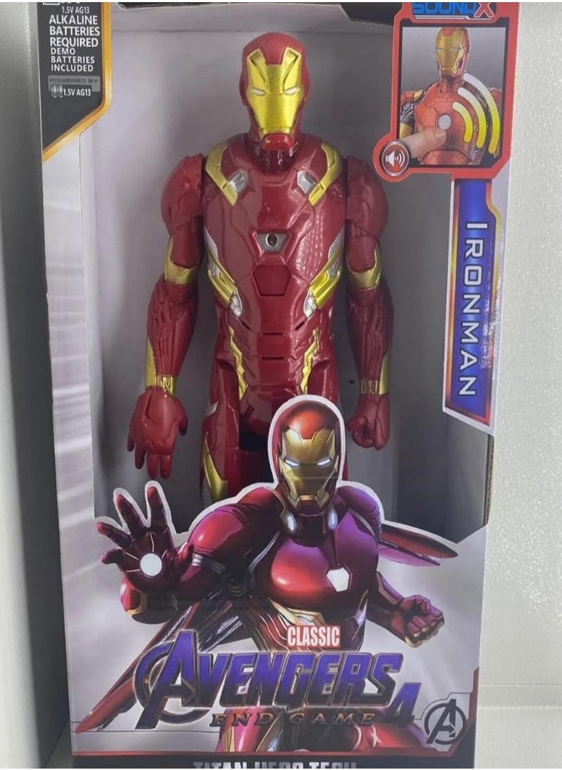 Ironman Figure, Ironman Ultimate Titan Hero Series, Ironman Action Figure, Action Figure 30 cm Titan Hero Birthday Gift for Kids from 4 Years+ (Ironman)