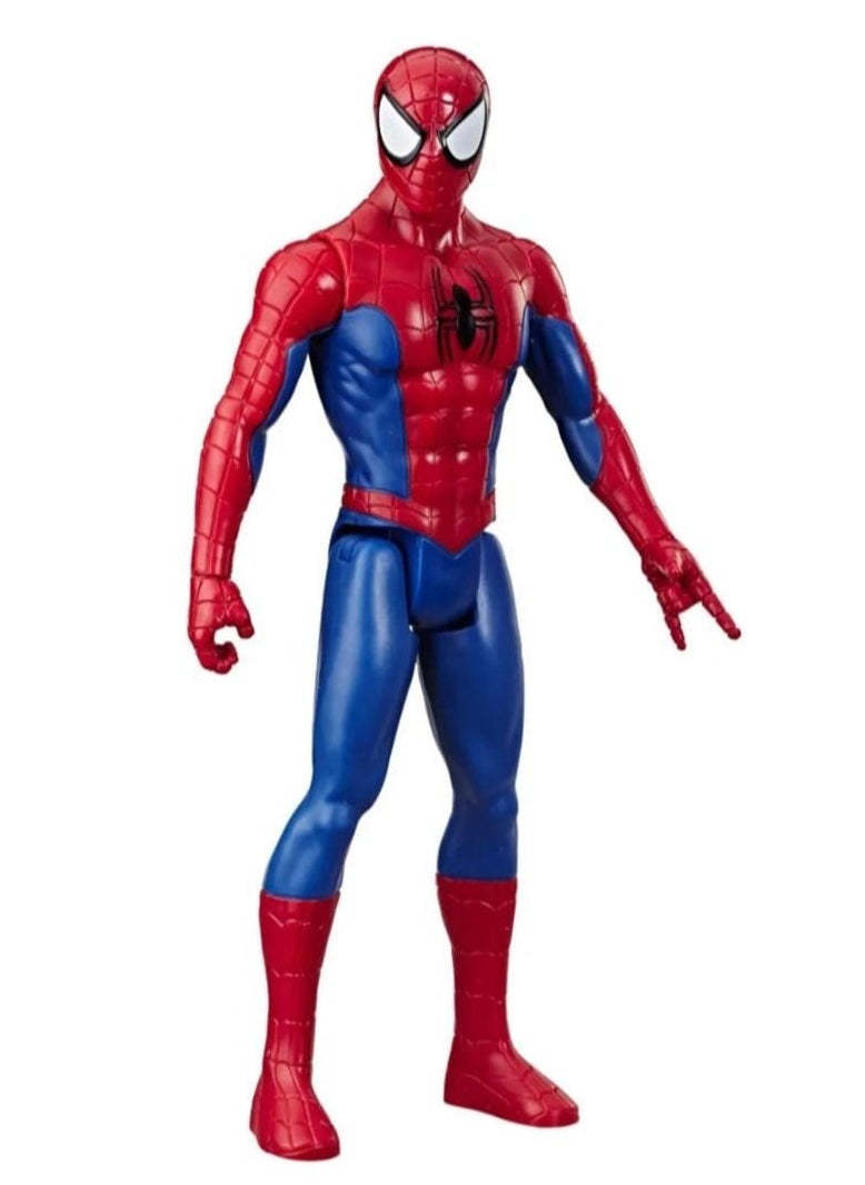 Spiderman Figure, Spiderman Ultimate Titan Hero Series, Spiderman Action Figure, Action Figure 30 cm Titan Hero Birthday Gift for Kids from 4 Years+ (Spiderman)