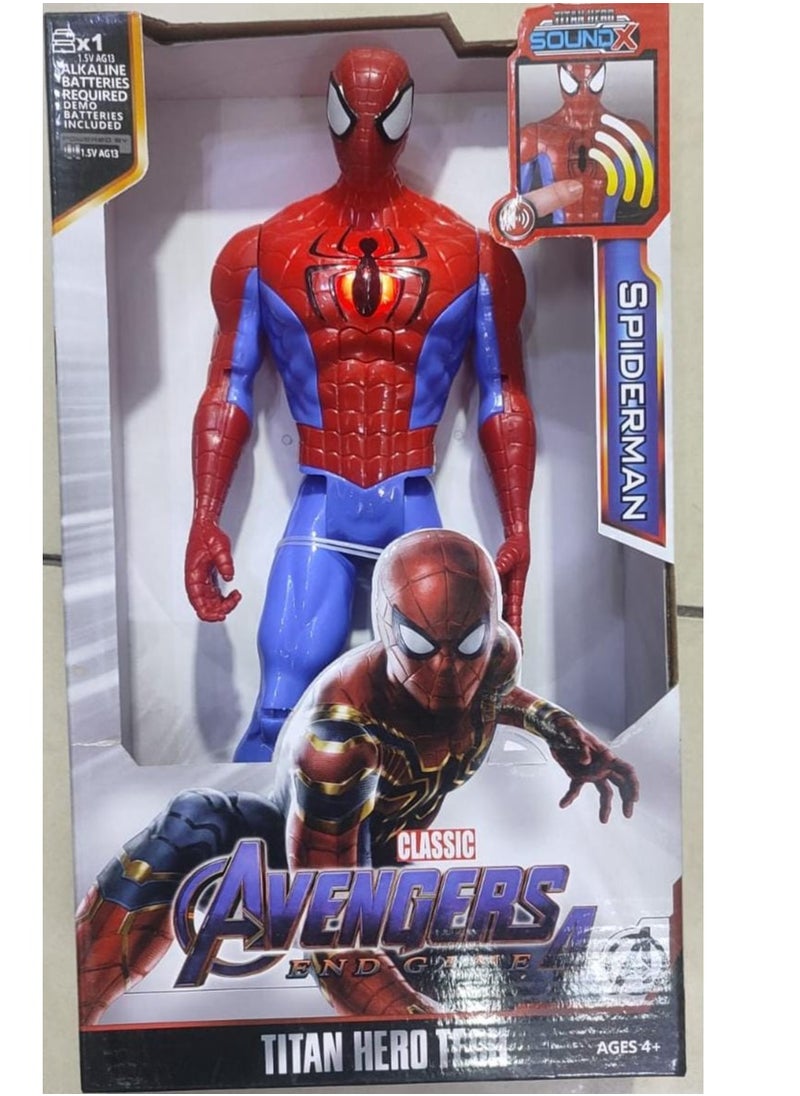 Spiderman Figure, Spiderman Ultimate Titan Hero Series, Spiderman Action Figure, Action Figure 30 cm Titan Hero Birthday Gift for Kids from 4 Years+ (Spiderman)