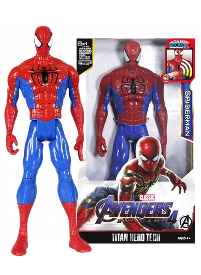 Spiderman Figure, Spiderman Ultimate Titan Hero Series, Spiderman Action Figure, Action Figure 30 cm Titan Hero Birthday Gift for Kids from 4 Years+ (Spiderman)