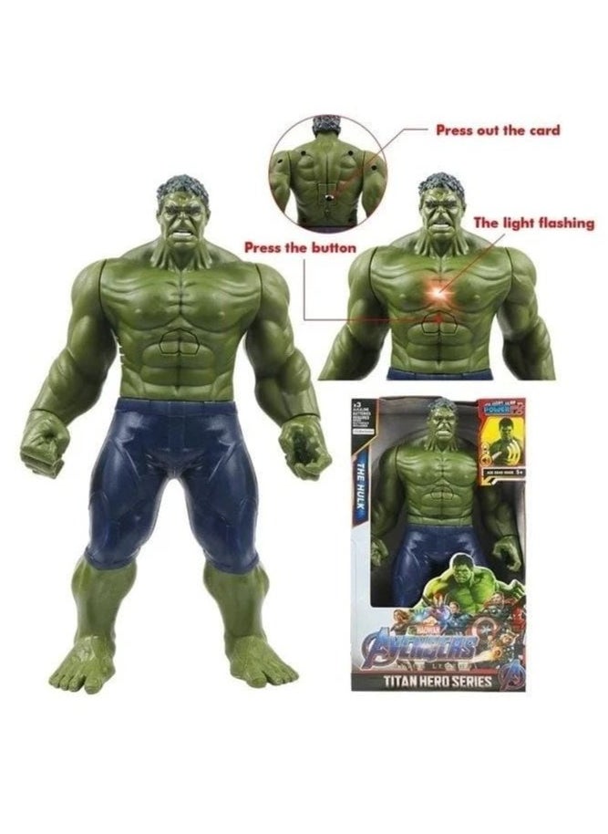 Hulk Figure, Hulk Ultimate Titan Hero Series, Hulk Action Figure, Action Figure 30 cm Titan Hero Birthday Gift for Kids from 4 Years (Hulk)