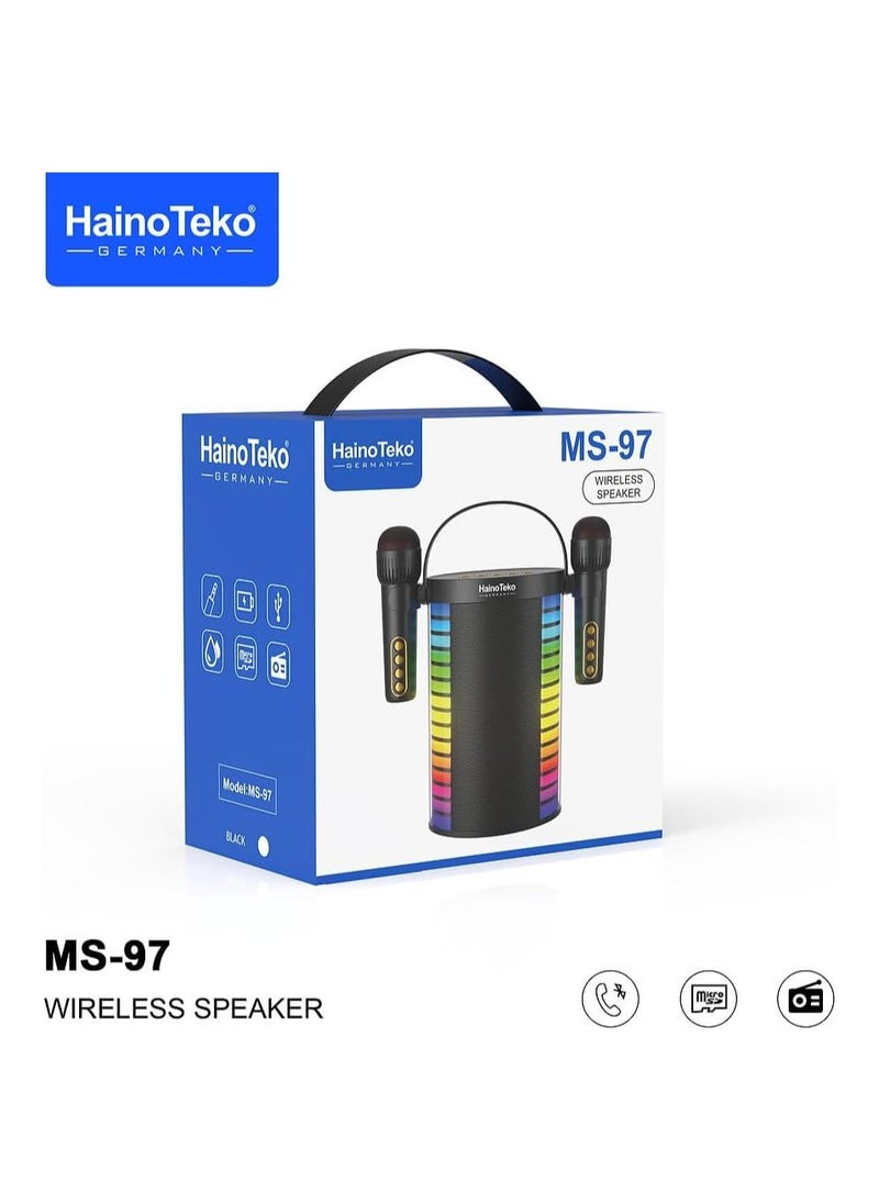 Haino Teko Germany MS97 bluetooth Wireless speaker with Wireless mic - Original