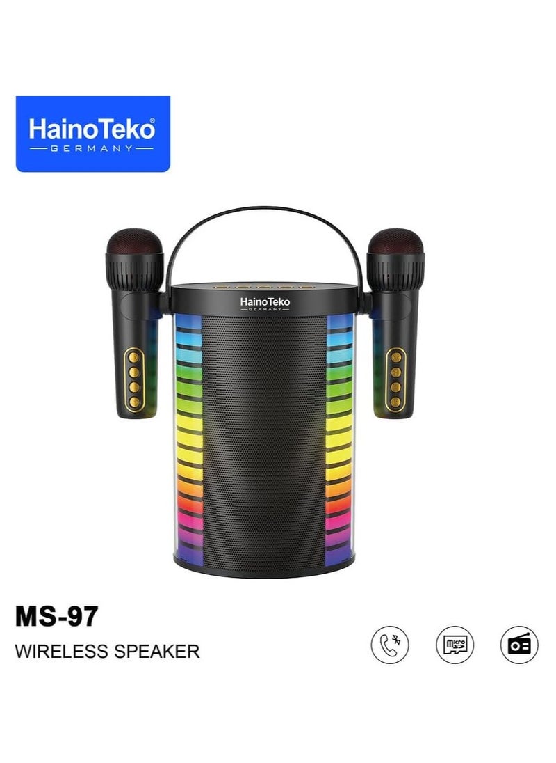 Haino Teko Germany MS97 bluetooth Wireless speaker with Wireless mic - Original