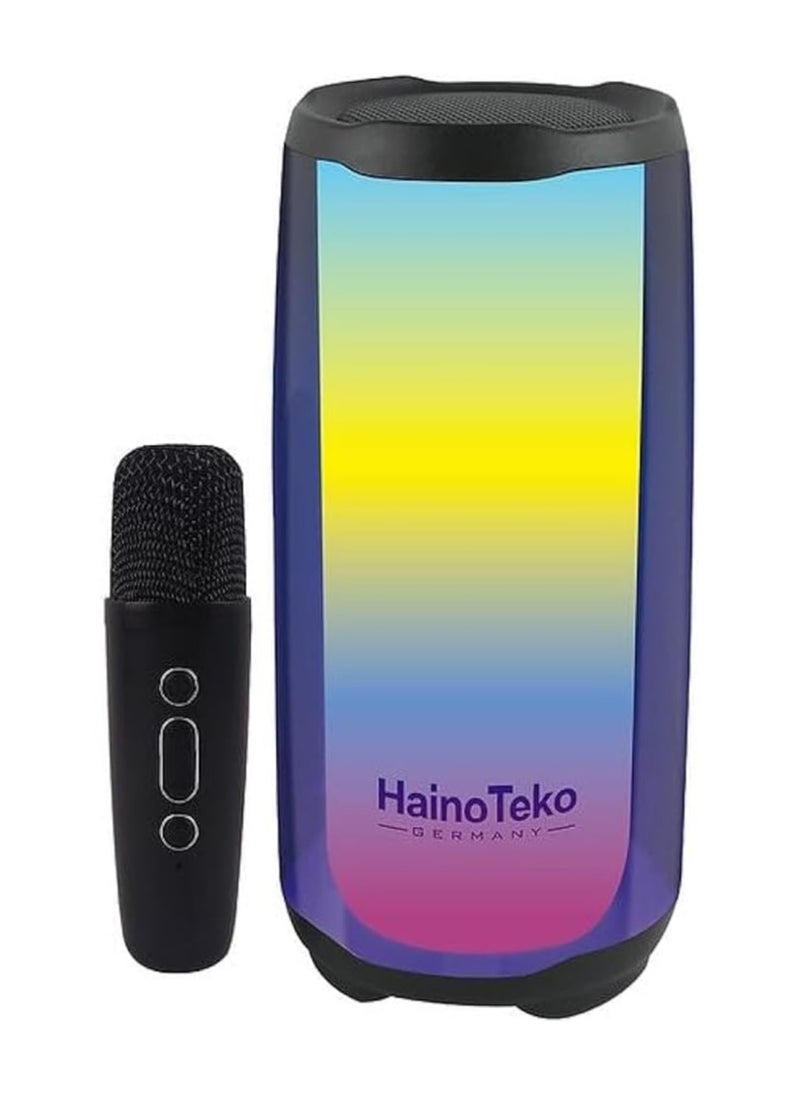 Haino Teko MK-78 Wireless Speaker with Wireless Mic, Splash Proof, Micro SD Card, Aux, FM Radio and Power Bank Function