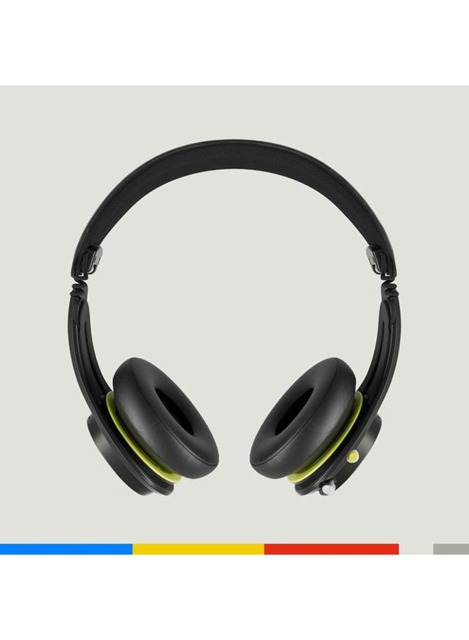 Icon ANC On-Ear Active Noise Cancelling Wireless Bluetooth Headphones, 60 Hr Battery, Microphone, Works with iPhone Android Black