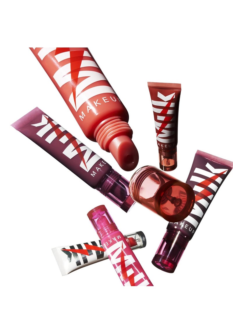 Milk Makeup Electric Glossy Lip Plumper, Pumped (Clear) - 0.3 fl oz - Hydrating Lip Plumper Gloss for Fuller, Smoother, Soft Lips - Vegan, Cruelty Free