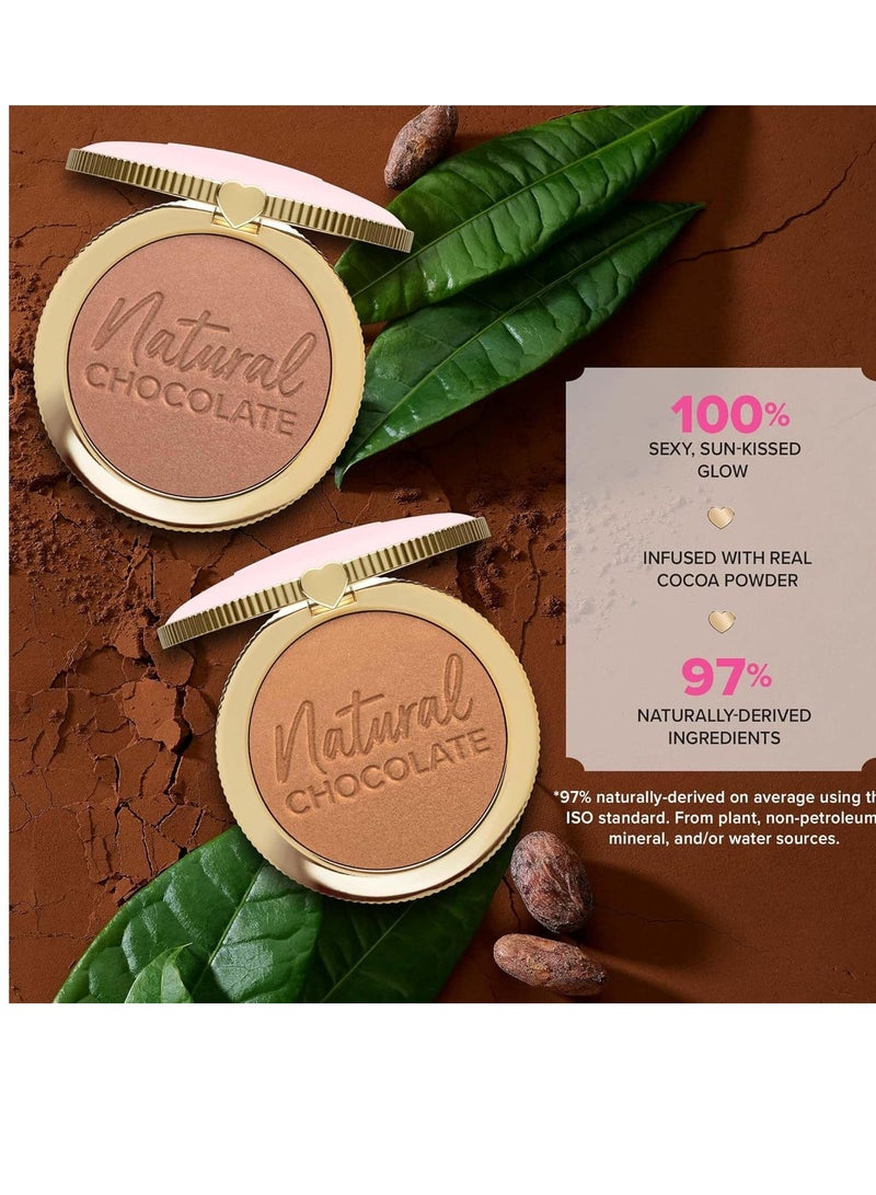 Chocolate Soleil Natural Chocolate Bronzer | Sheer-to-Medium Coverage| Glow, 0.32 oz Golden Cocoa