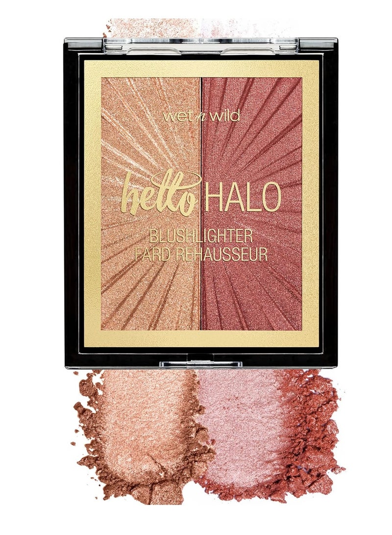 MegaGlo Blushlighter, Blendable Blush & Highlighter Set, Shimmery Metallic Finish, Flash Me Flash Me