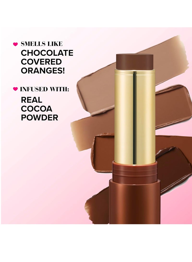 Chocolate Soleil Melting Bronzing & Sculpting Stick | Cream, Lightweight, Vegan + Cruelty Free, 0.28 oz. Chocolate Souffle