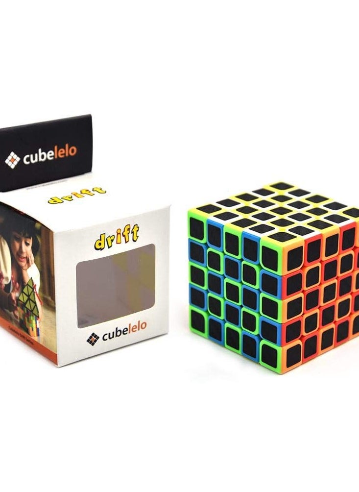 Cubelelo Drift Carbon Fiber 5x5 Speedcube Magic Puzzle Brainteaser Stress Buster Cube