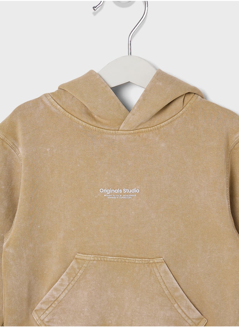 Kids Jorvesterbro Wash Logo Hoodie