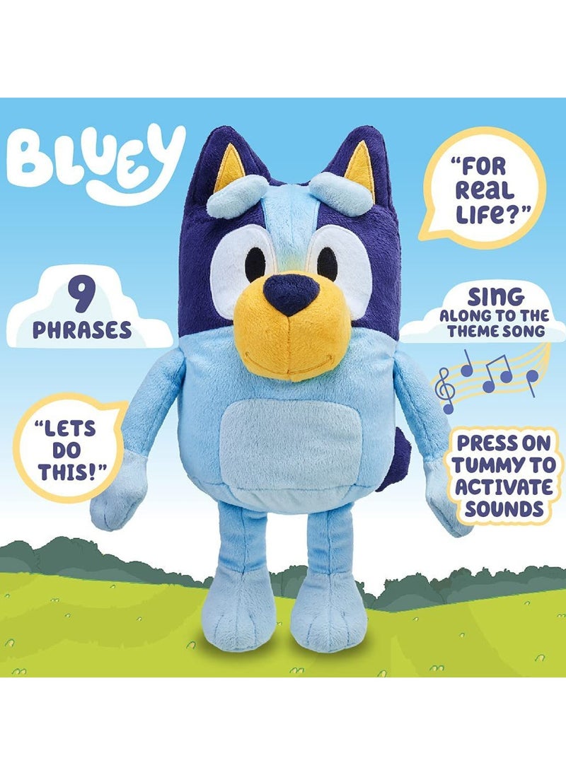 Bluey 30cm Talking Plush Interactive Sing Along 9 Different Phrases