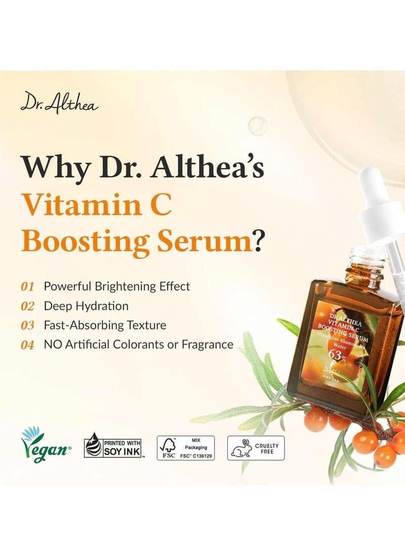 Dr.Althea Post Acne Care Set | 345 Relief Cream 50 ml & Vitamin C Boosting Serum 30 ml