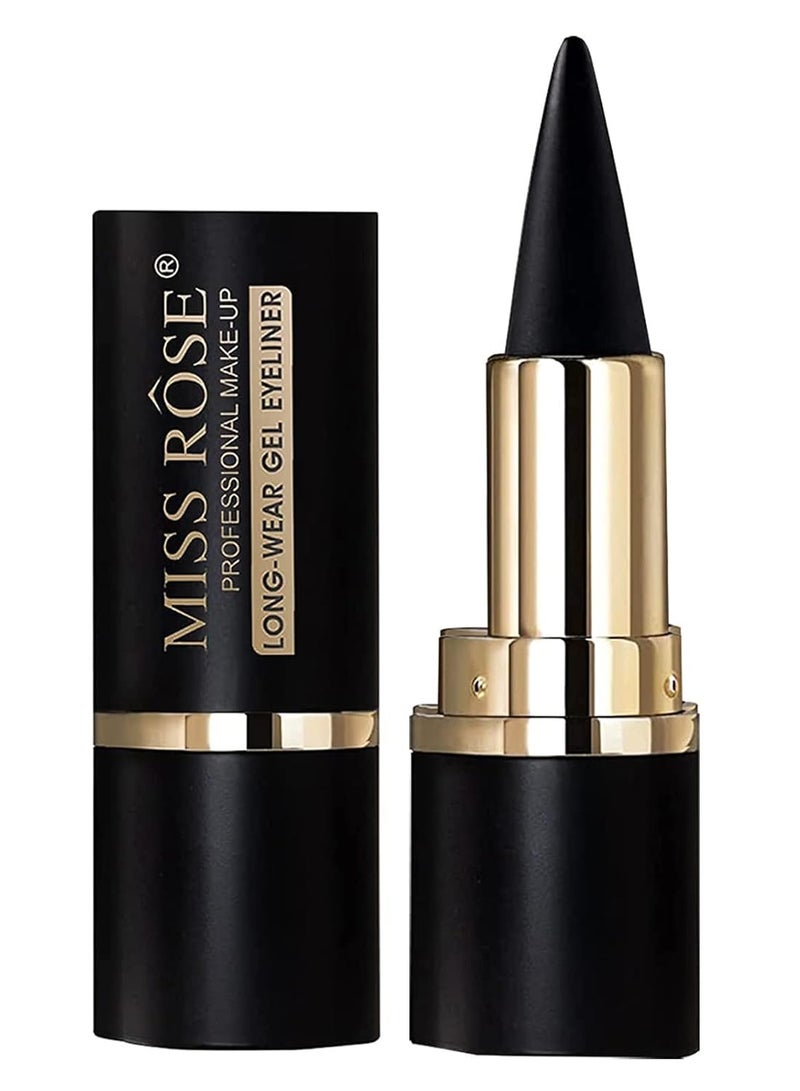 Gel Eyeliner,Cream Eyeliner Tool Smudge Proof Eyeliner Pencil,Matte Eye-liner Pencil Tattoo Eyeliner Pen, Eyeliner Gel Stick Makeup Eye-liners for Women Girls Black