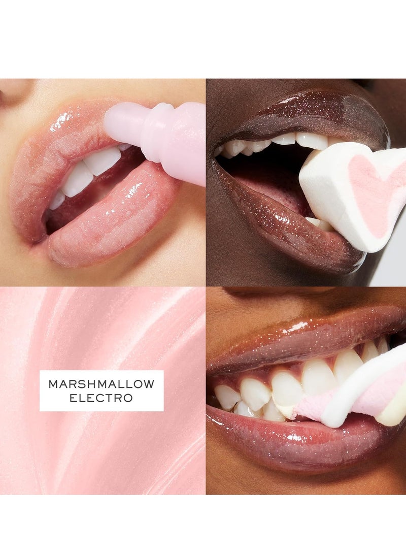 Juicy Tubes - Long-Wear Lip Gloss - Plumping & Hydrating - High Shine Finish 05 Marshmallow Electro: Sugar Pink With Rose Gold Shimmer