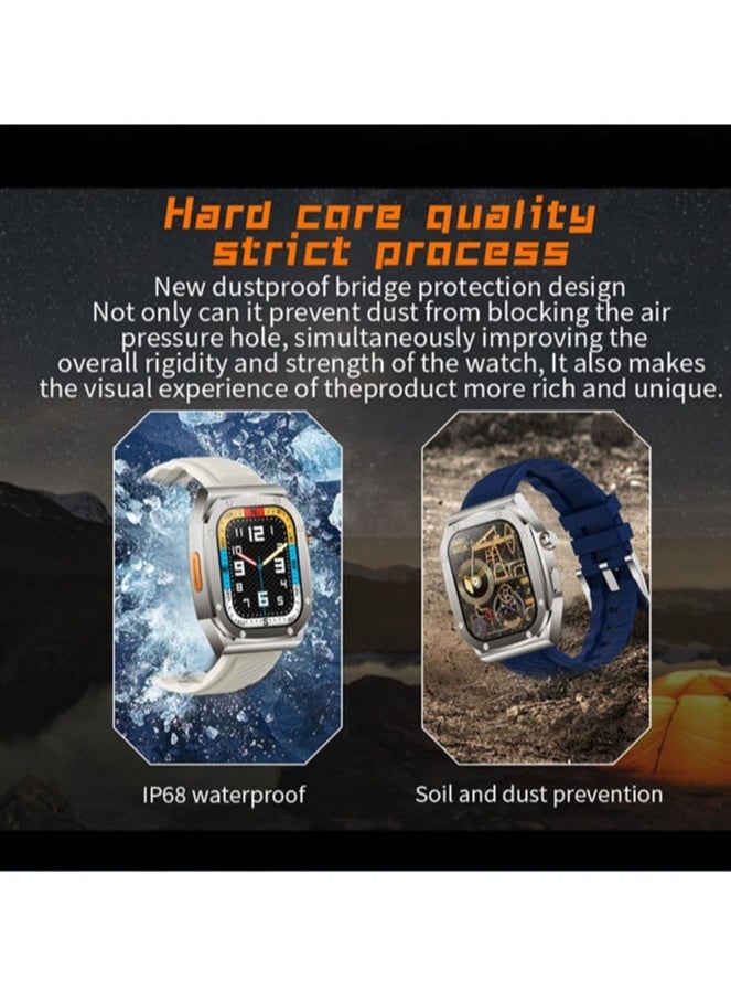 Z79 Max Smartwatch with HD Screen NFC Compass Function Custom Dial Bluetooth Calls Music Player and Health Monitor