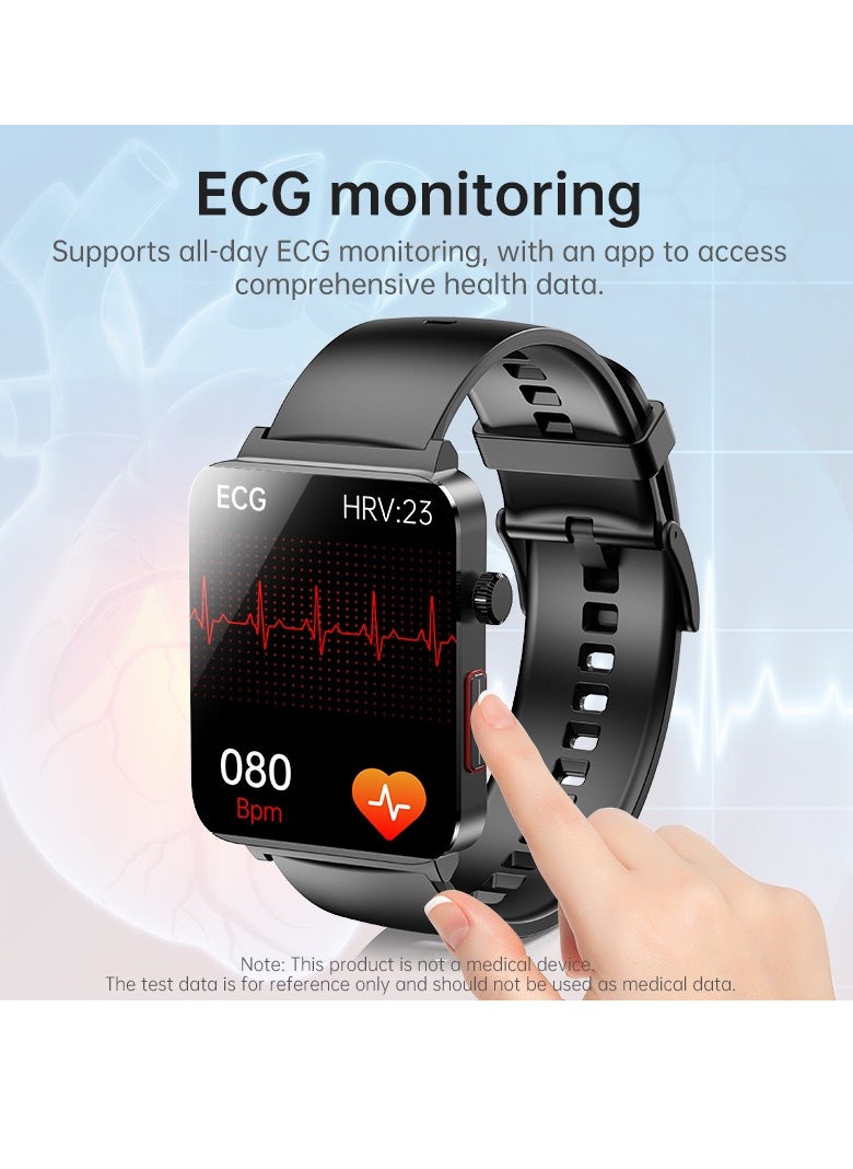 KS03PRO Smartwatch 1.96 Inch Colour Touch Screen Bluetooth Call ECG HRV Remote Care Android 8.0 Apple 11 250mAh Bluetooth 5.3