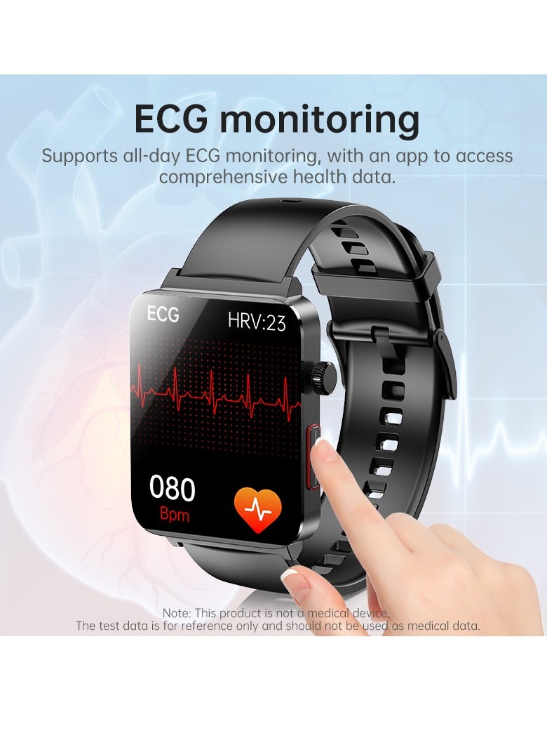 KS03PRO Smartwatch 1.96 Inch Colour Touch Screen Bluetooth Call ECG HRV Remote Care Android 8.0 Apple 11 250mAh Bluetooth 5.3