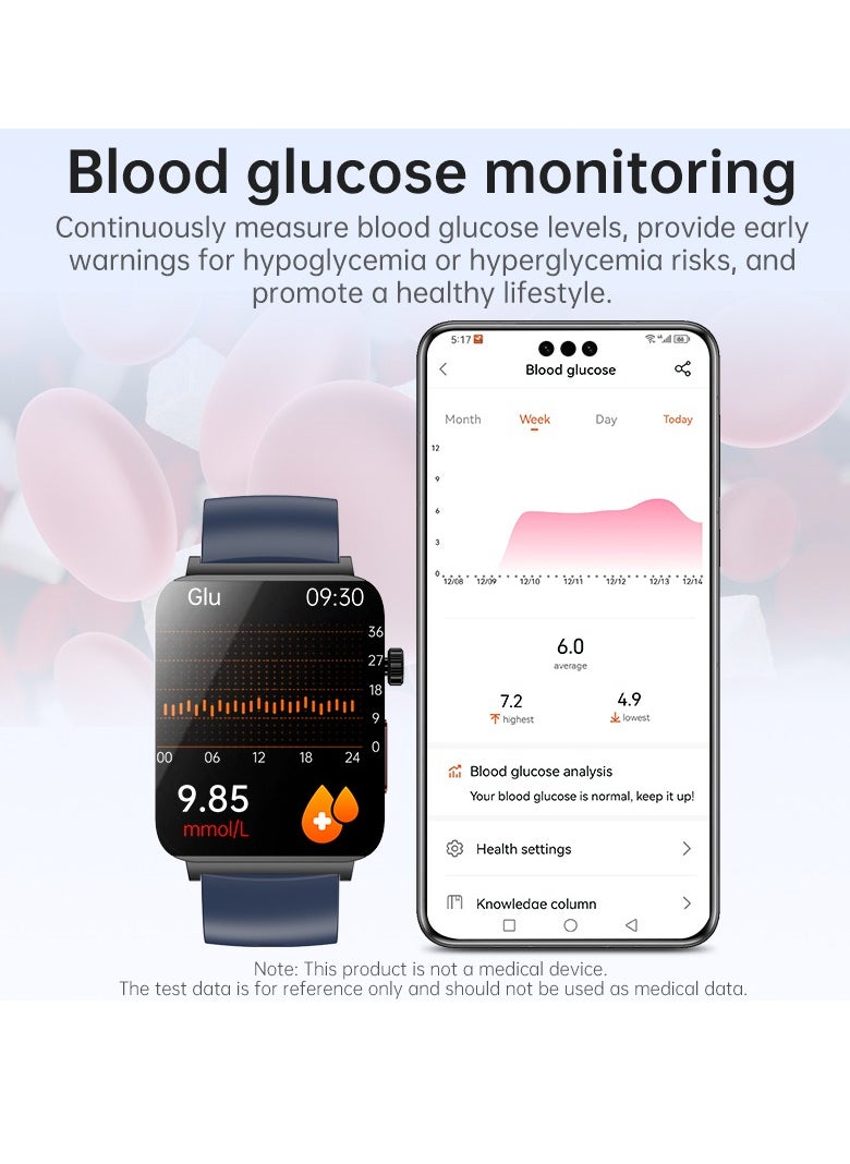 KS03PRO Smartwatch 1.96 Inch Colour Touch Screen Bluetooth Call ECG HRV Remote Care Android 8.0 Apple 11 250mAh Bluetooth 5.3