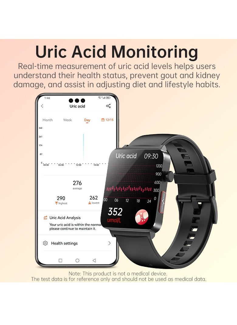 KS03PRO Smartwatch 1.96 Inch Colour Touch Screen Bluetooth Call ECG HRV Remote Care Android 8.0 Apple 11 250mAh Bluetooth 5.3