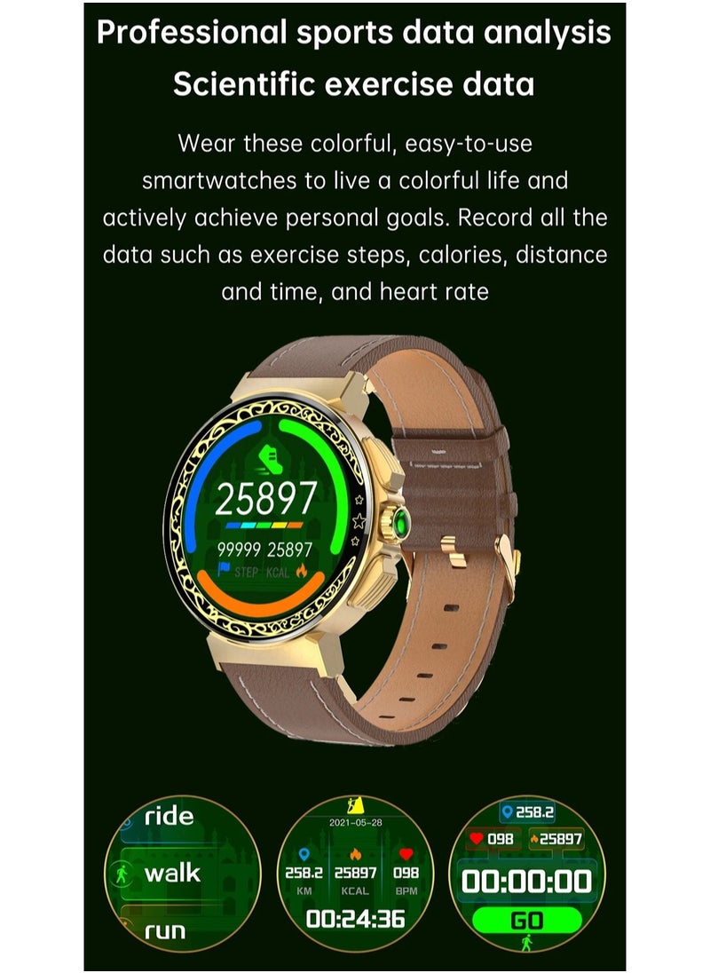 Wrist Watch with Compass for Men and Women, Compatible with Android and iOS