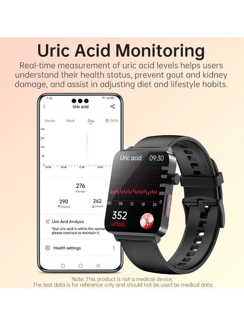 KS03PRO Smartwatch 1.96 Inch Colour Touch Screen Bluetooth Call ECG HRV Remote Care Android 8.0 Apple 11 250mAh Bluetooth 5.3