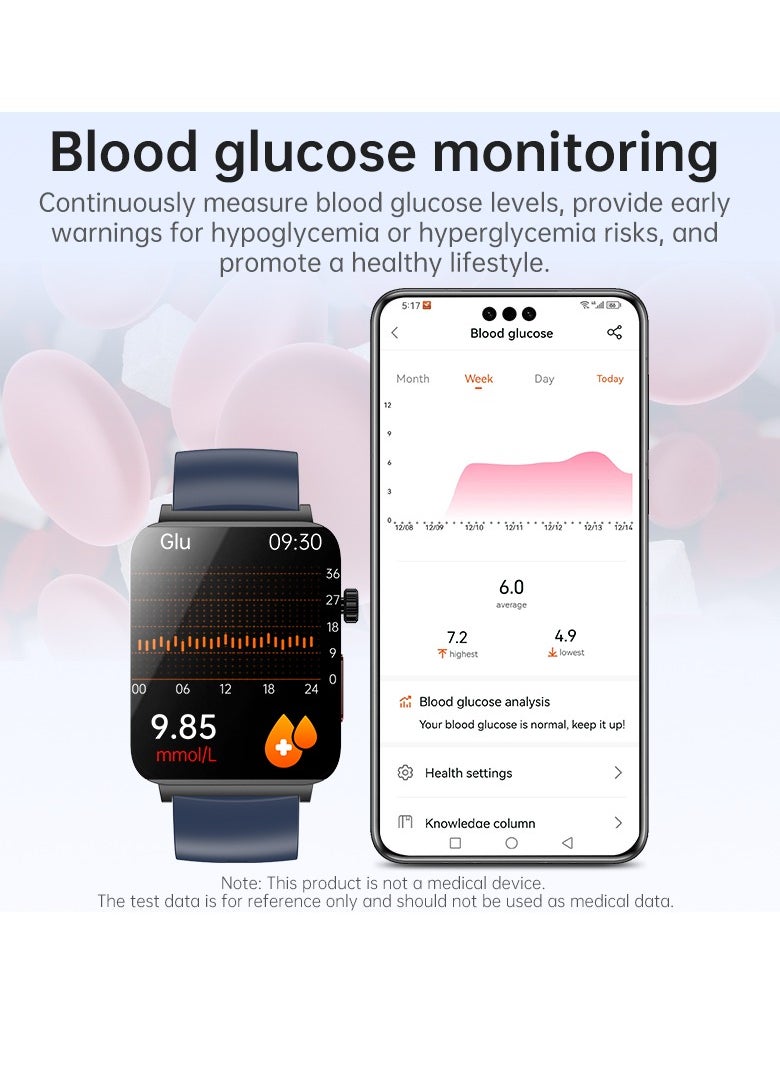 KS03PRO Smartwatch 1.96 Inch Colour Touch Screen Bluetooth Call ECG HRV Remote Care Android 8.0 Apple 11 250mAh Bluetooth 5.3