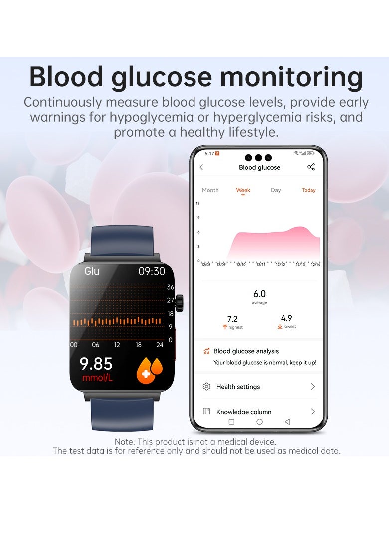 KS03PRO Smartwatch 1.96 Inch Colour Touch Screen Bluetooth Call ECG HRV Remote Care Android 8.0 Apple 11 250mAh Bluetooth 5.3