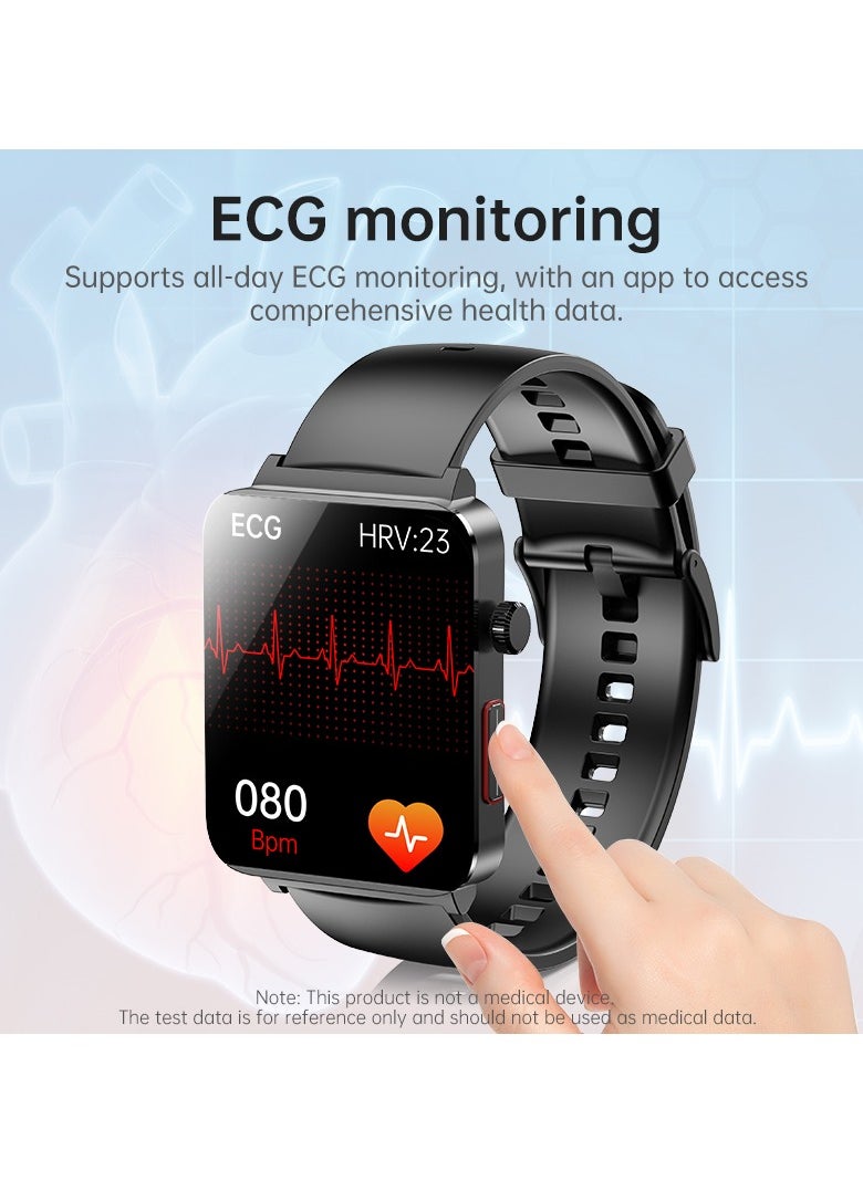 KS03PRO Smartwatch 1.96 Inch Colour Touch Screen Bluetooth Call ECG HRV Remote Care Android 8.0 Apple 11 250mAh Bluetooth 5.3