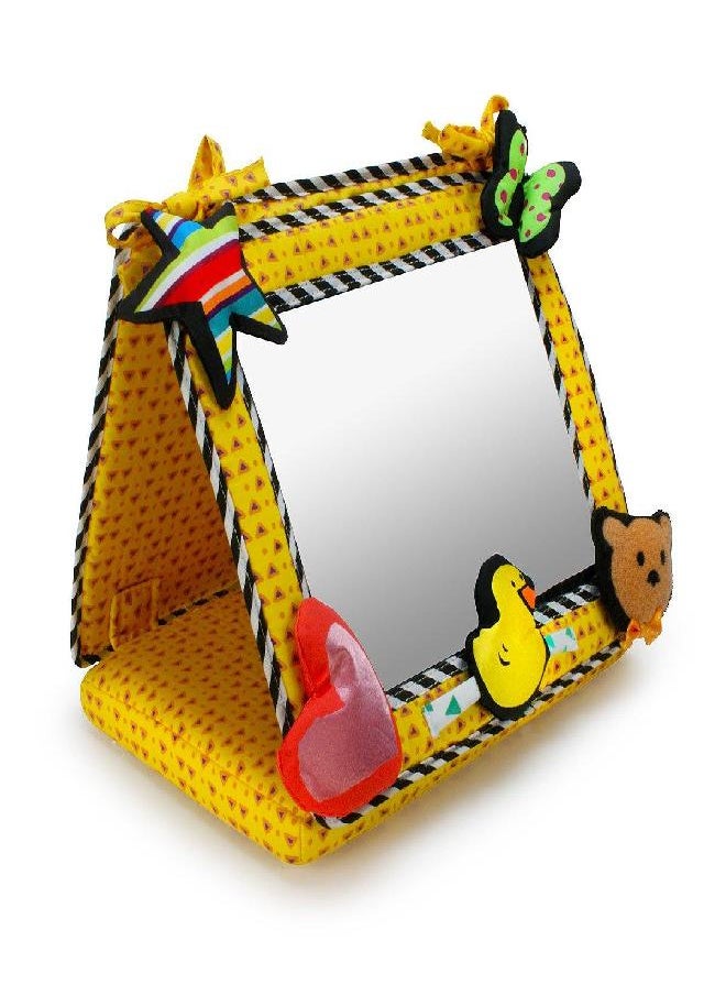 Smile, Baby 2-in-1 Crib & Floor Mirror