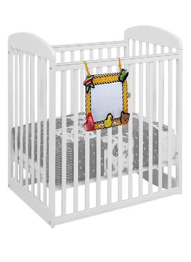 Smile, Baby 2-in-1 Crib & Floor Mirror