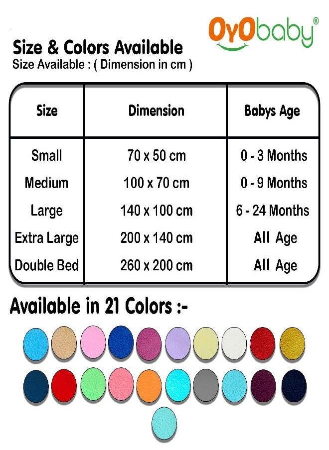 OYO BABY Bed Protector Sheets Waterproof | Massage Sheet | Waterproof Mattress Protector Crib Sheet | Waterproof Felt Sheet | Wet and Dry Sheet for Baby | Rubber Sheets for bedwetting for Kids