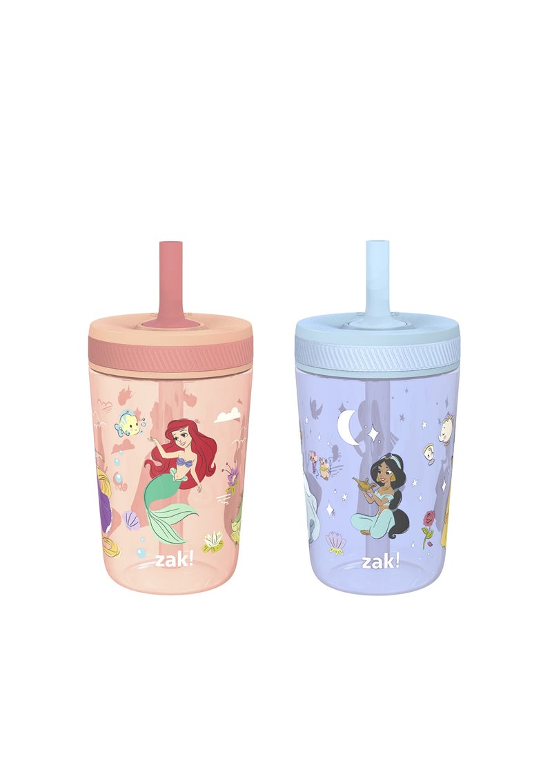 Disney Princess Kelso Toddler Cups For Travel Or Home For Kids Ariel Aurora Belle Cinderella Jasmine Mulan Rapunzel Tiana 2 Pack 15Oz