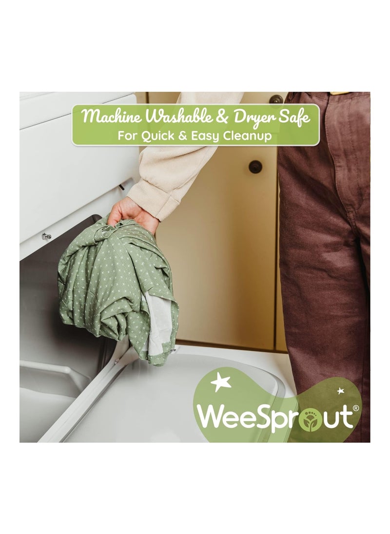 WeeSprout Nursing Cover for Breastfeeding, Soft & Breathable Nursing Poncho, Neck Insert for Hands-Free View, Machine Washable & Dryer Safe Feeding Cover Up