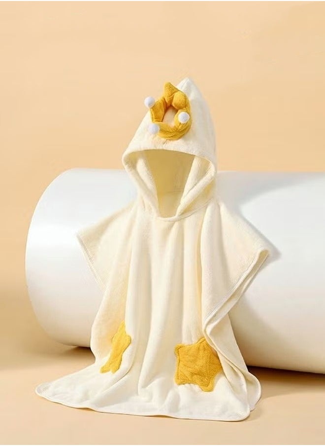 Baby Kids Hooded Bath Towel Fast Water Absorption Soft and Skin-friendly Baby Quilt 70*130cm±2cm