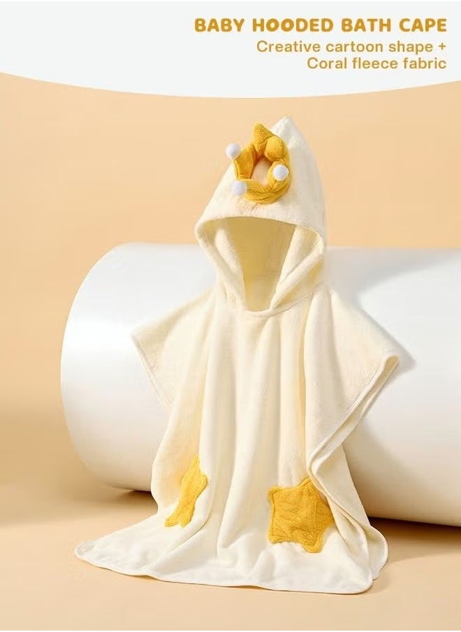 Baby Kids Hooded Bath Towel Fast Water Absorption Soft and Skin-friendly Baby Quilt 70*130cm±2cm