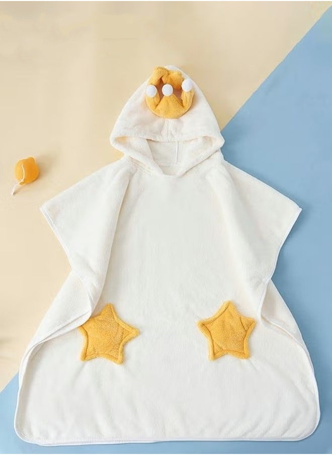 Baby Kids Hooded Bath Towel Fast Water Absorption Soft and Skin-friendly Baby Quilt 70*130cm±2cm