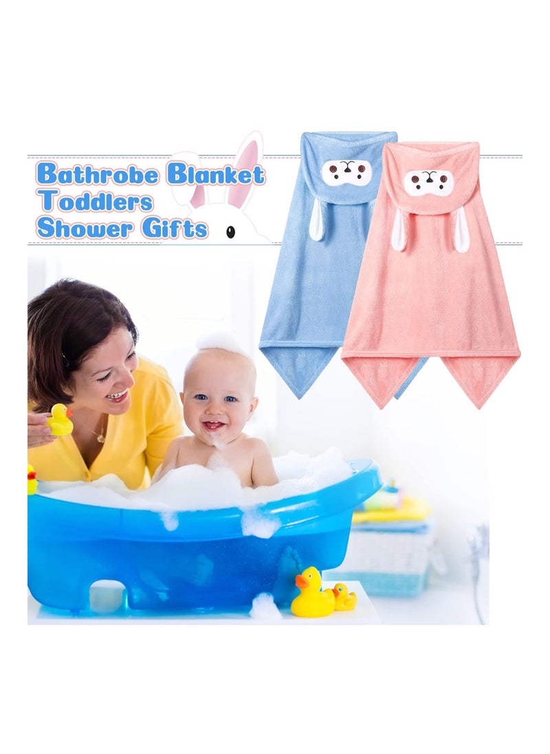 4 Pack Baby Bath Towel 28 X 55 Soft Hooded Towel Wrap Girls Highly Absorbent