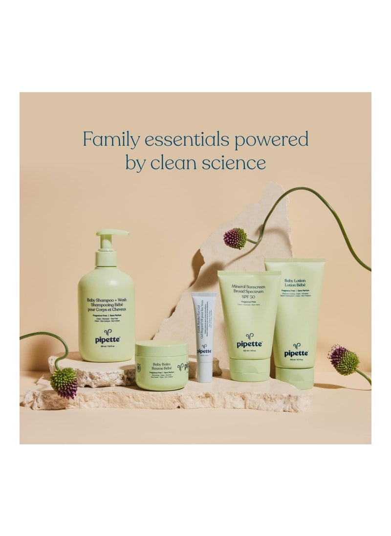 Baby Lotion - New & Improved Formula, Renewable Plant-Derived Squalane, Vanilla + Ylang Ylang Aroma, 5.7 Fl Oz